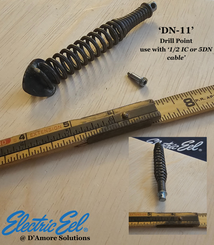 Electric Eel DH-11: Drill point tool 1/2' inner core or 5DN sewer Cable